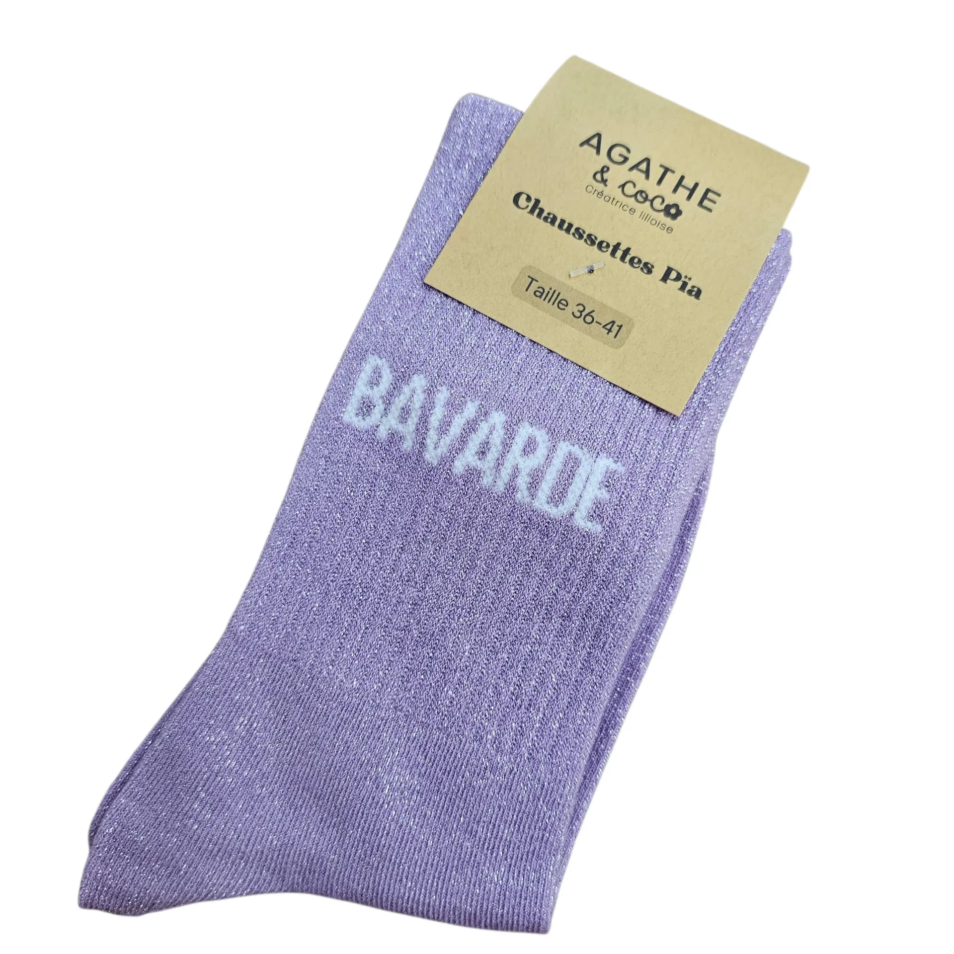 Chaussettes à Paillettes - Bavarde - Made in France