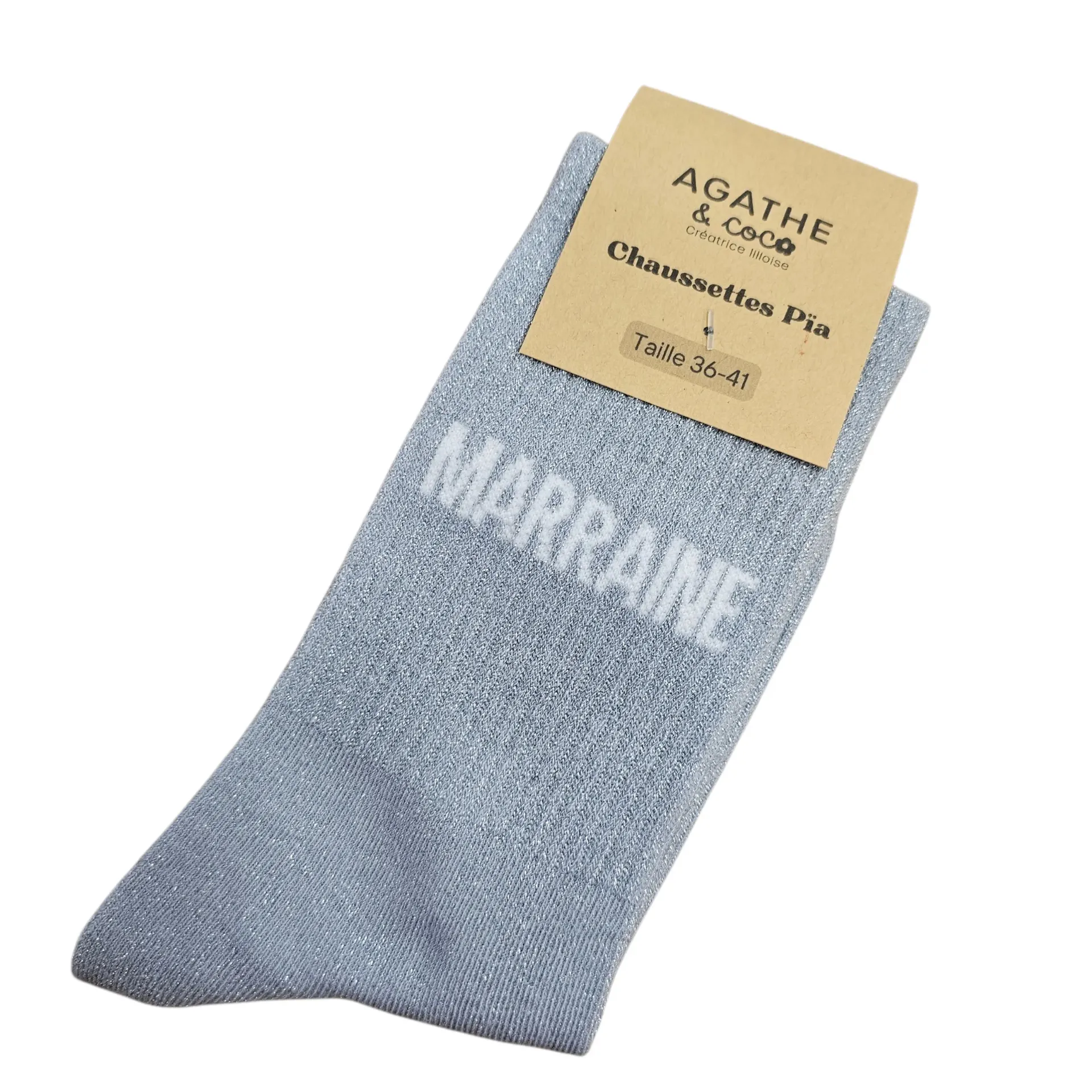Chaussettes à Paillettes - Marraine - made in France