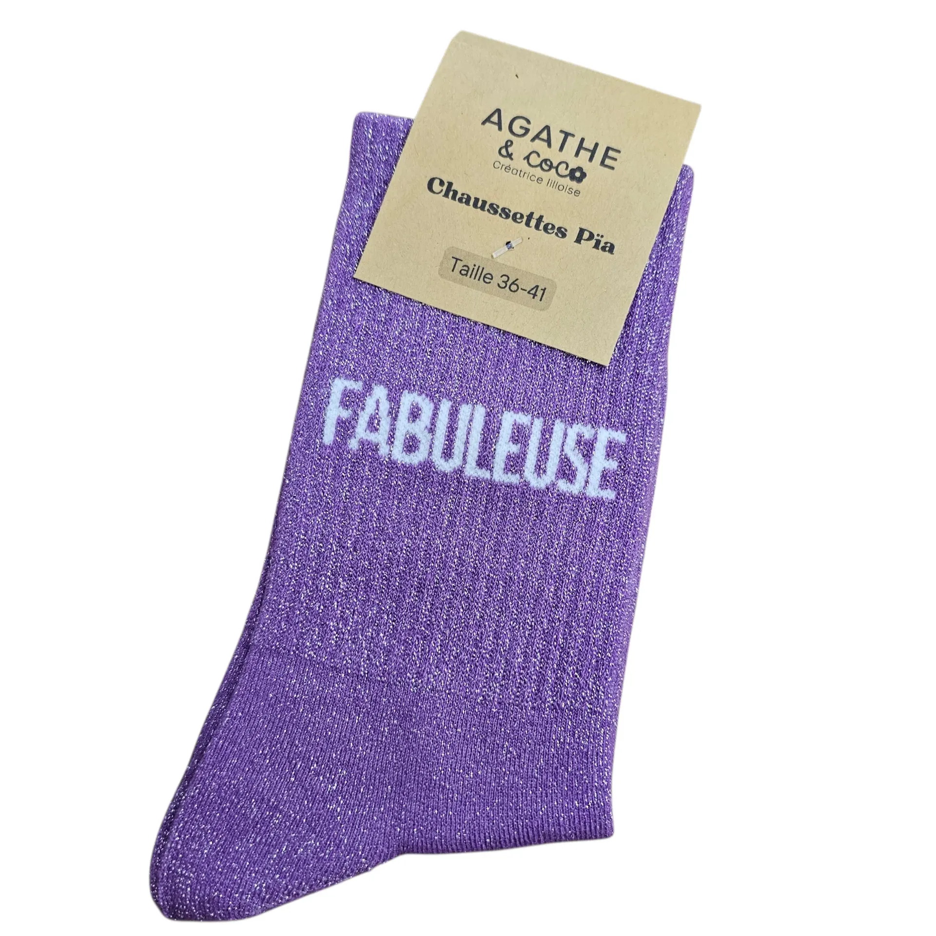 Chaussettes à Paillettes - Fabuleuse - made in France