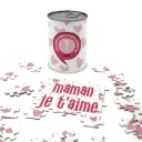Puzzle surprise en boîte de conserve – Maman je t’aime | Mauvaises Graines – Cadeau original fête des mères