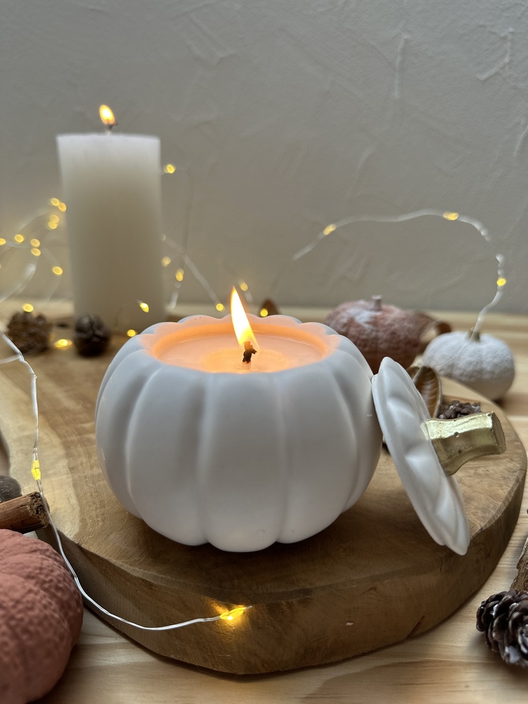 Mimpi - Bougie citrouille blanche