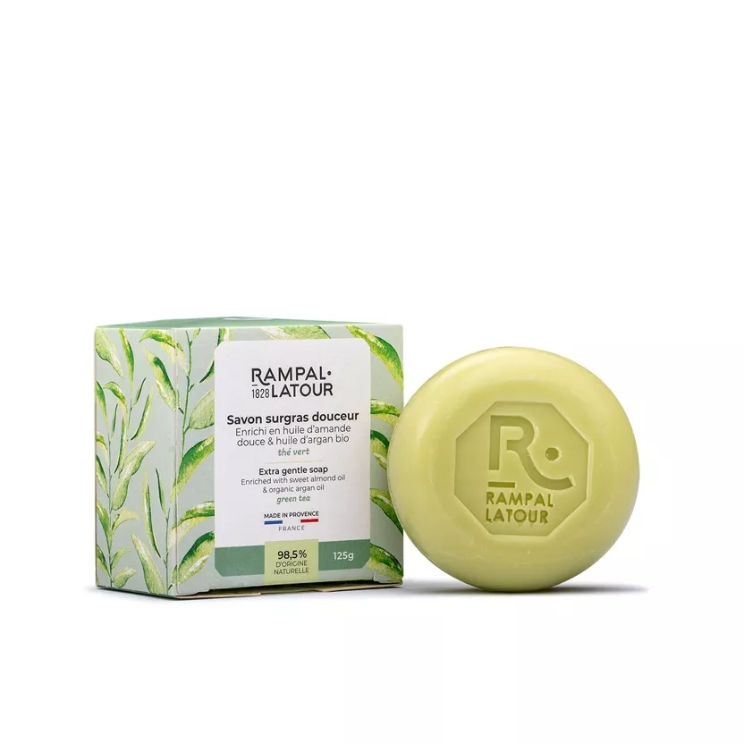 Savon Surgras Thé Vert Rampal Latour – 125g