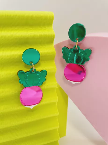 Boucles d’Oreilles Le Strict Maximum – Création Française en Plexiglas