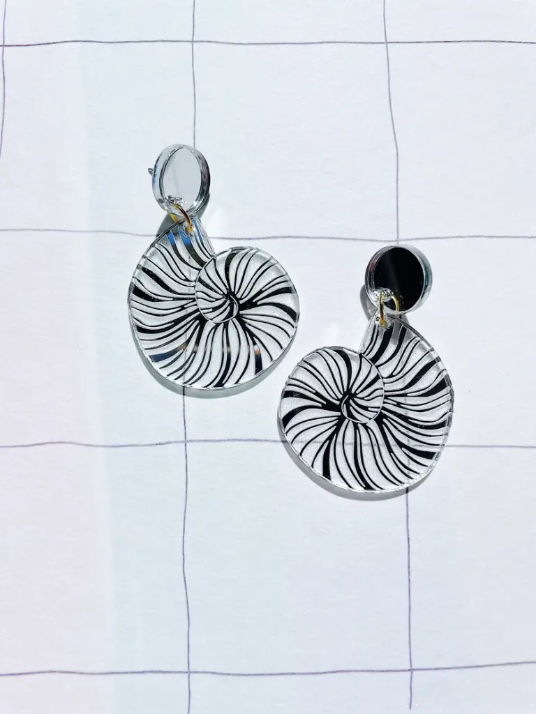 Boucles d’Oreilles Le Strict Maximum – Création Française en Plexiglas