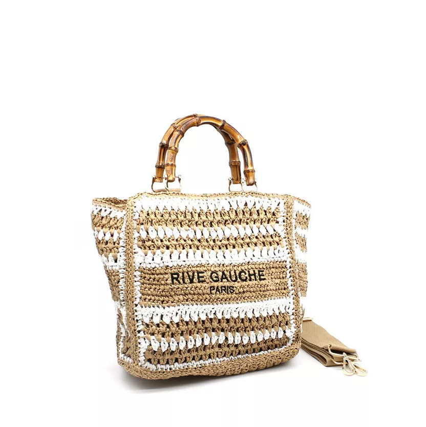 Sac Cabas Papier Tressé Rive Gauche – Vimoda Paris