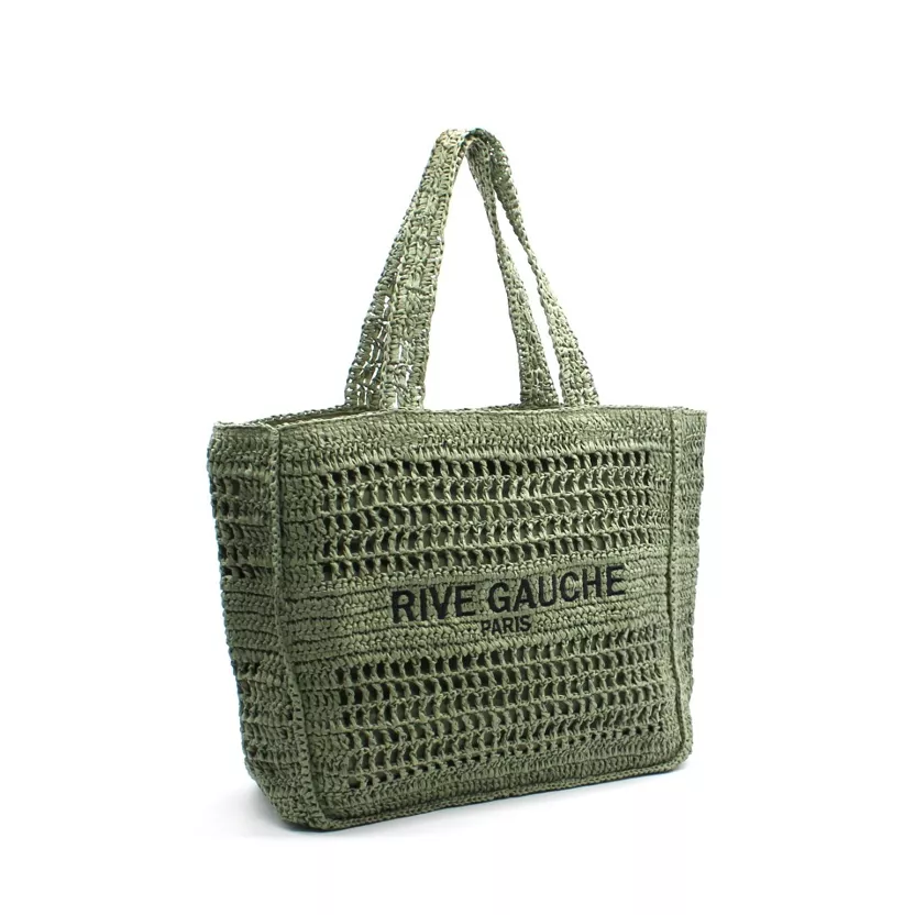 Sac Cabas Crochet Rive Gauche Vert – Vimoda Paris