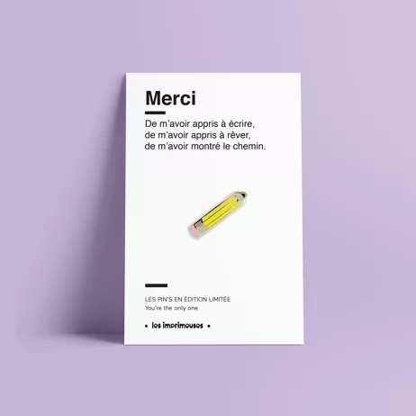 Pin's "Crayon" Fin d’Année Scolaire – Les Imprimeuses