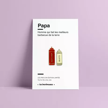 Pin's Ketchup & Mayo - Papa – Les Imprimeuses