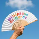 Éventail “Ménopause de Merde” CuiKui – Éventail illustré drôle par Thomas Gravereau