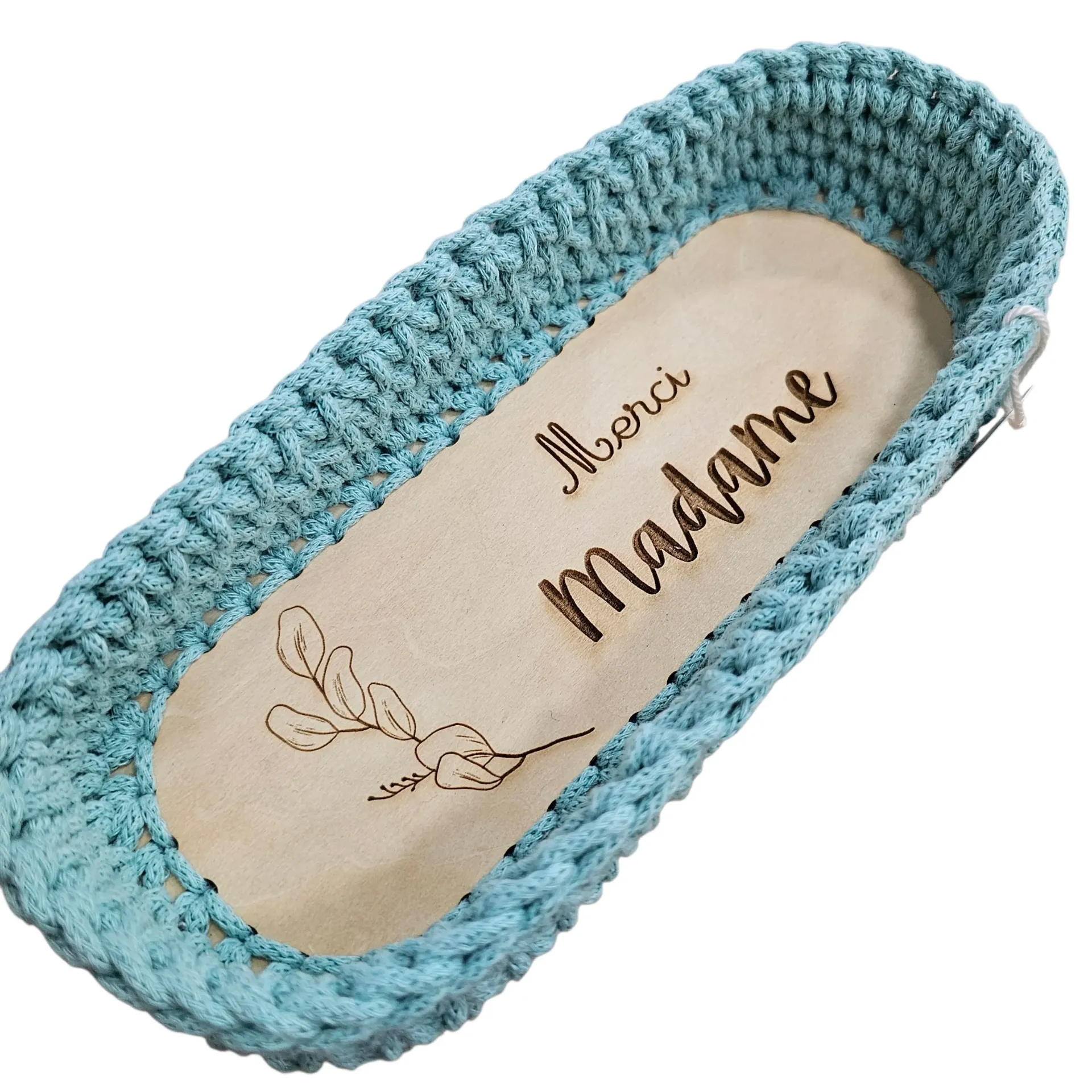 Plumier Ouvert Bleu "Merci Madame" – Cadeau Institutrice
