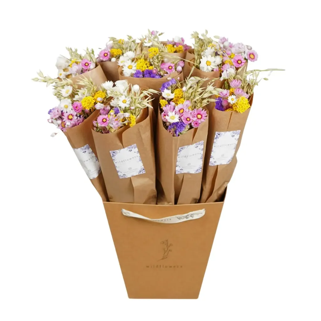 Bouquet de fleurs séchées Wildflowers by Floriette – Coloré et naturel