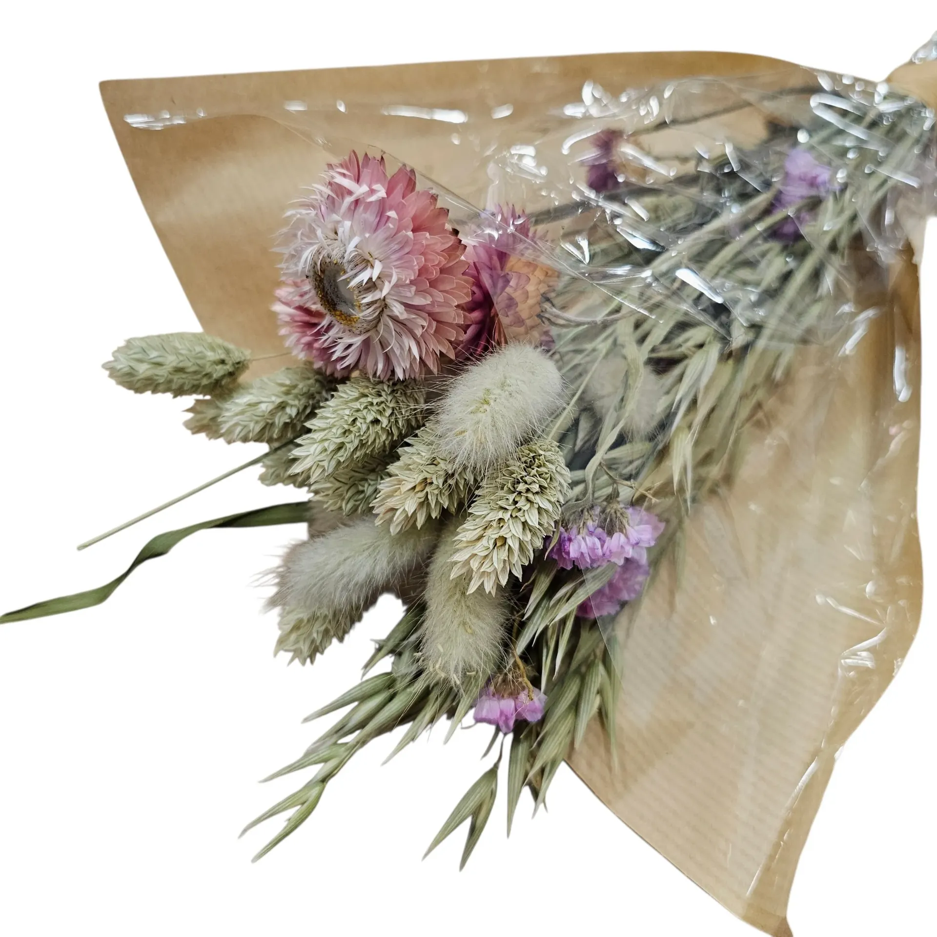 Mini Bouquet de Fleurs Séchées – Elégance rose