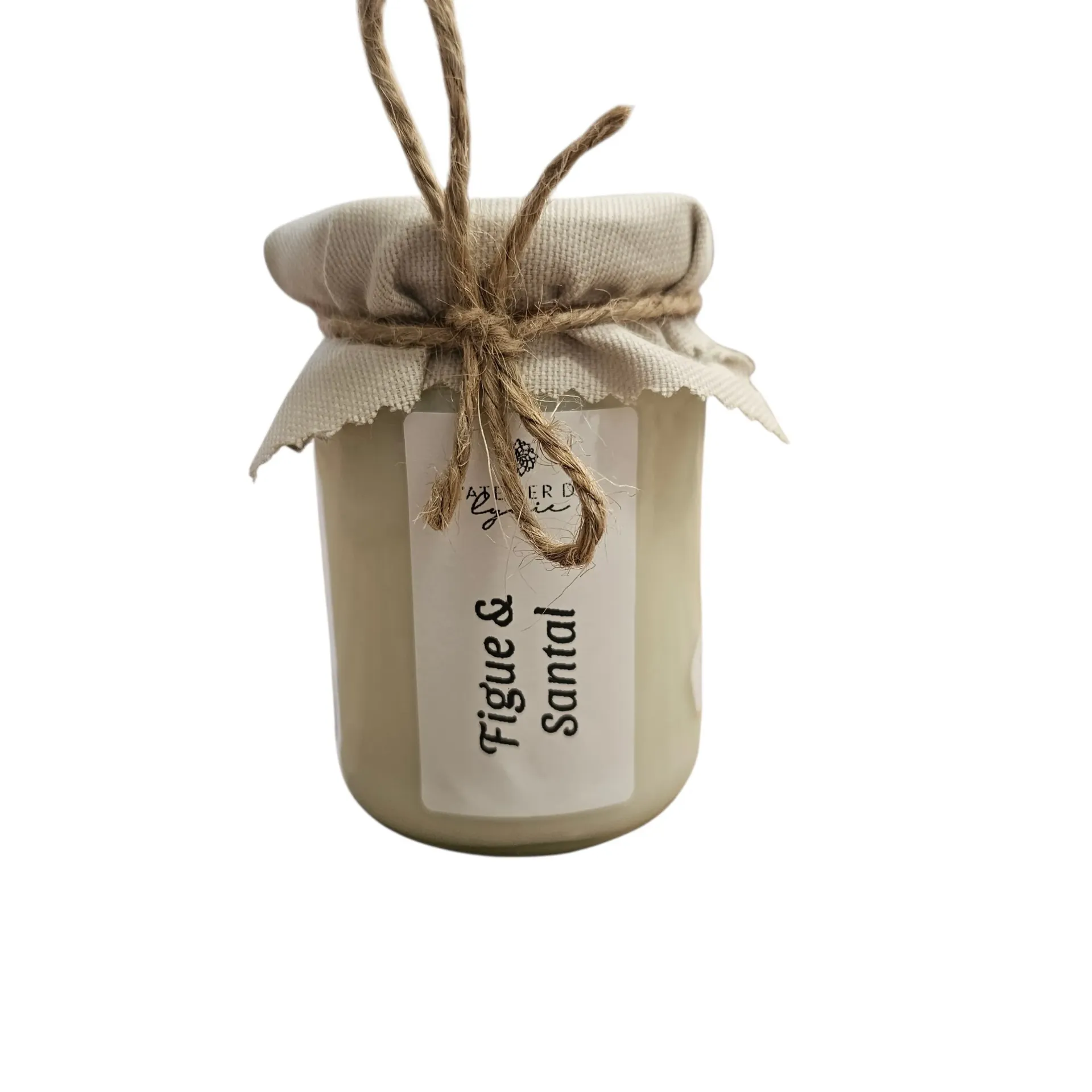 Bougie parfumée Figue & Santal – Cire de soja – 160 g