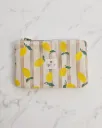 Collection Citron – Petite pochette plate artisanale