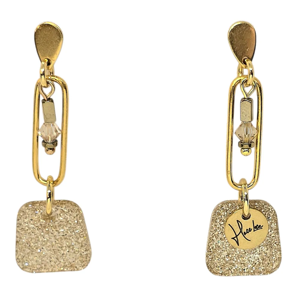 Boucles d’oreilles asymétriques Hace Loca (Réf 010) – Créatrice belge