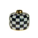Vase Harlekin bleu, blanc & or – Werner Voss
