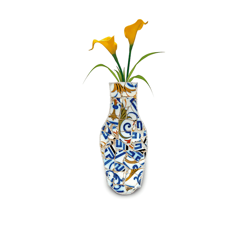 Coton flower vase Trencadis