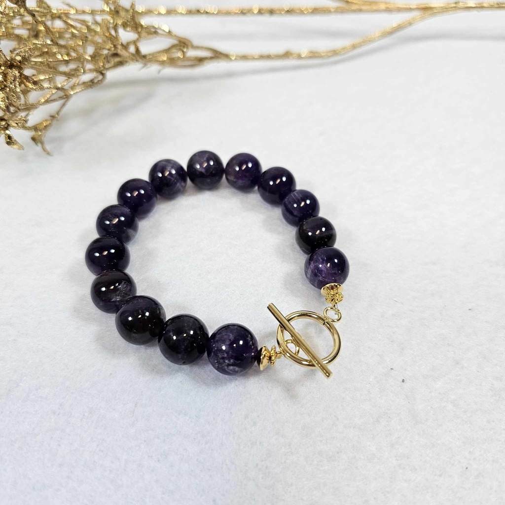 Bracelet Améthyste - Poignet 17/18cm