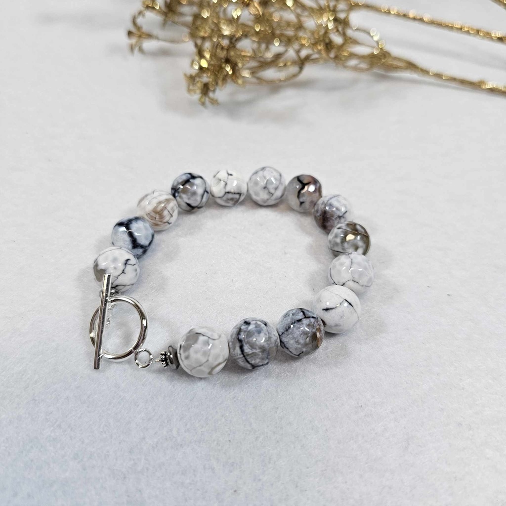 Bracelet Howlite - Poignet 17/18cm