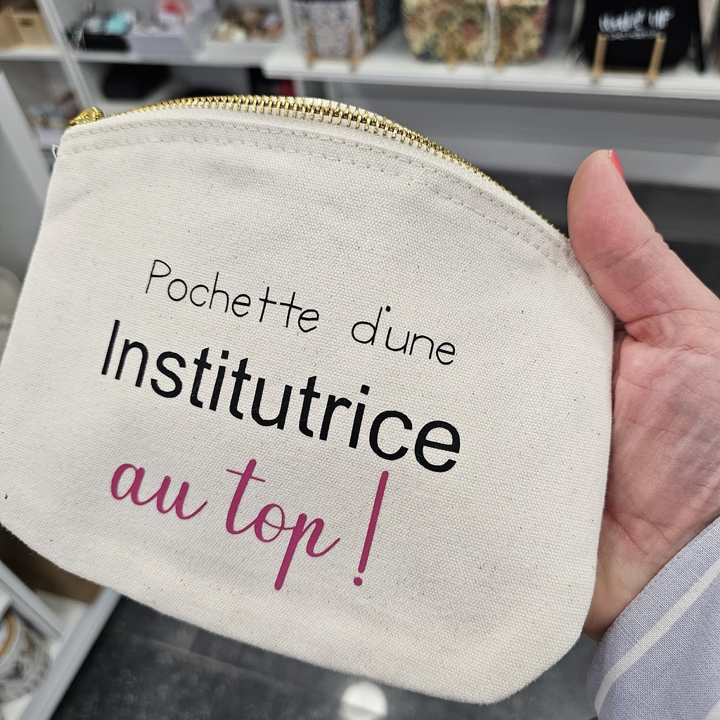 Pochette instit rose