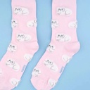 Coucou Suzette - Chaussettes chats roses