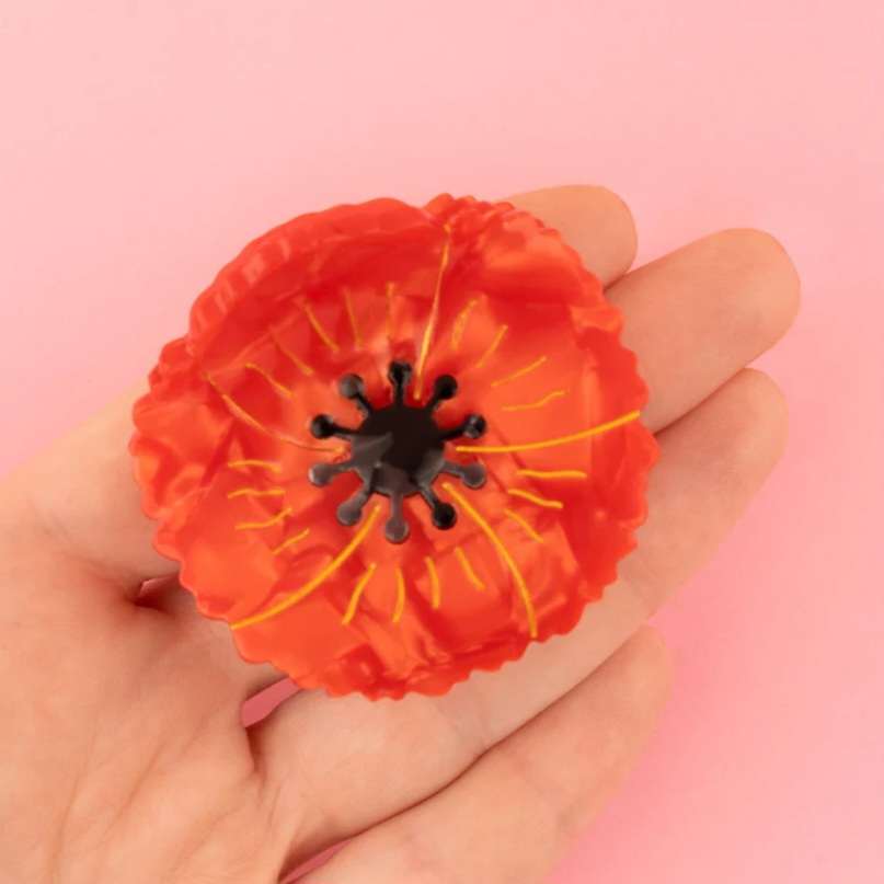Coucou Suzette - Pince à cheveux Coquelicot