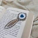 Lynie - Marque-Page cœur bleu