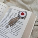 Lynie - Marque-Page cœur rouge