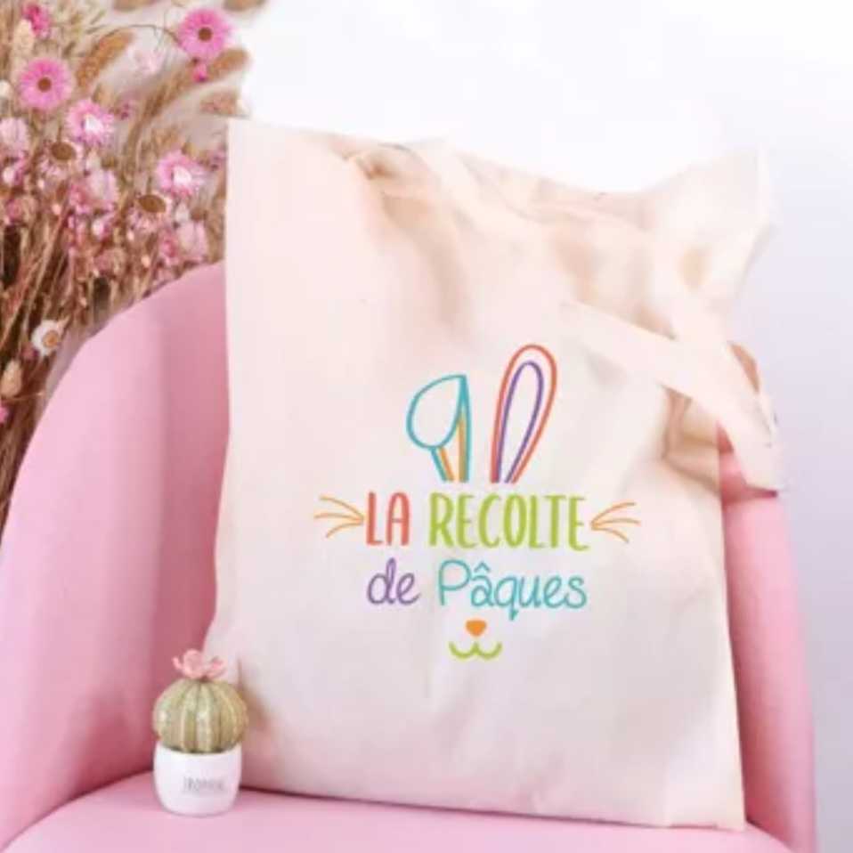 Ourson câlin - Grand tote bag La récolte de Pâques