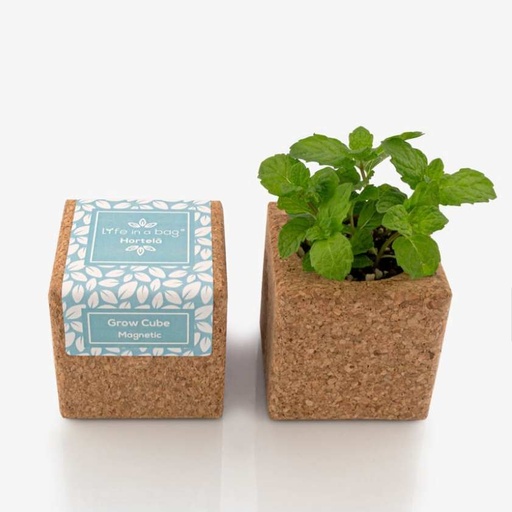 Life in a bag - Grow cube aimanté Basilic