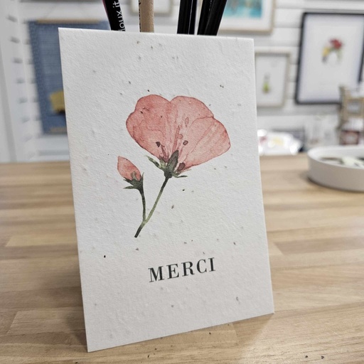 Life in a bag - Carte postale à planter "Merci"