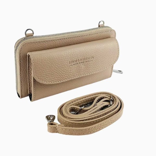 Renato Borzatta Sac à main avec étui beige