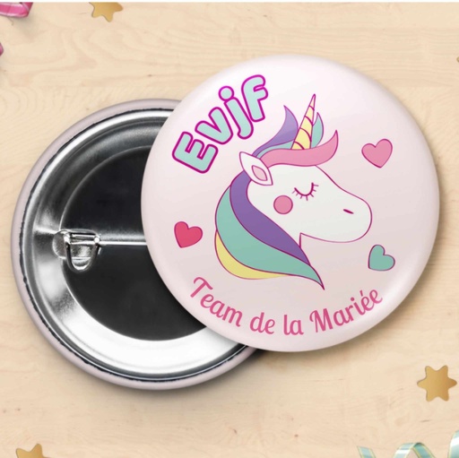 Badge EVJF - Equipe de la mariée