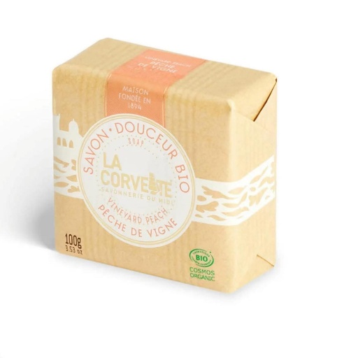La corvette - savon douceur bio pêche de vigne