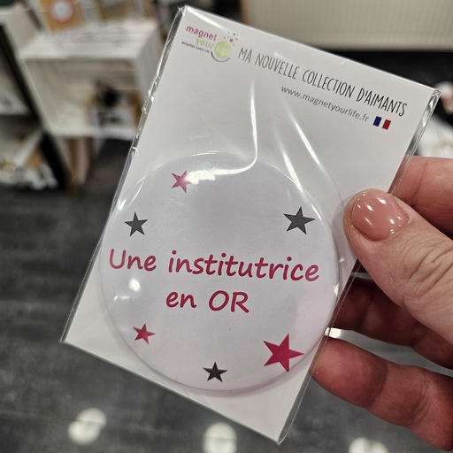 Magnet "Institutrice en or"