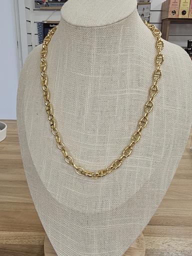 Collier tendance chaine doré - Habaha Paris