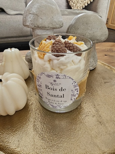Bougie artisanale Bois de santal
