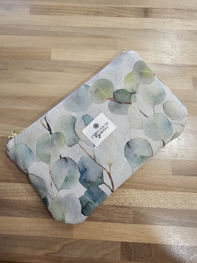 Trousse plate feuillage vert