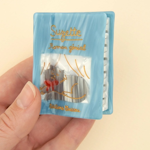 Coucou Suzette - Pince à cheveux Livre bleu