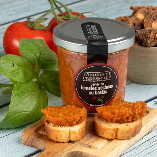 Tapenade - Caviar de tomates séchées au basilic