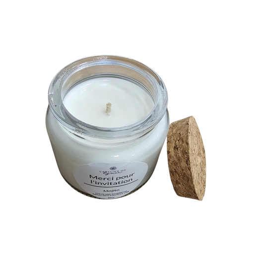 Petite bougie Artisanale - Merci pour l'invitation