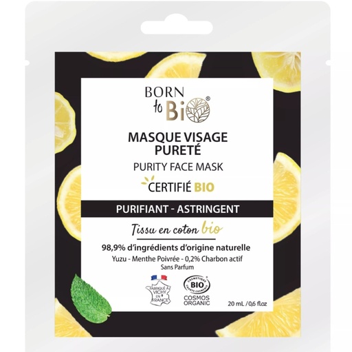 Born to bio - Masque visage pureté