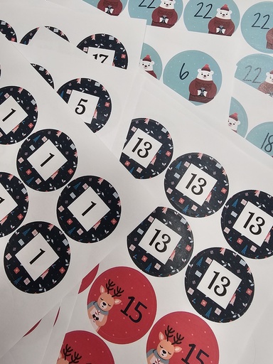 Calendrier de l'avent - Format bougies