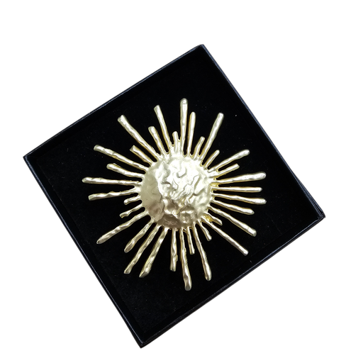 Broche en acier inoxydable “Soleil” – Habaha Paris