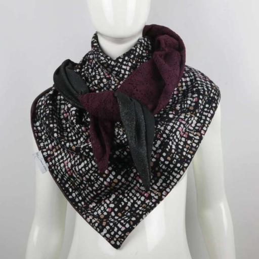 Les bobines d'Eline - Foulard triangle 07