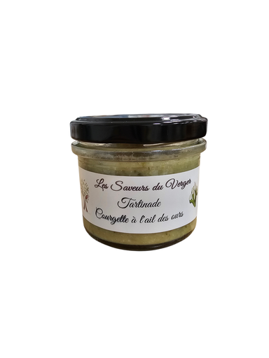 Tartinade courgette à l'ail des ours - Les délices du verger