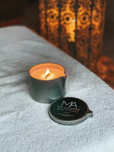 Bougie de massage Matt & Amandine – Parfum Tropical
