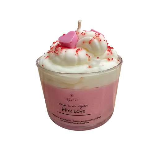 Bougie chantilly parfumée « Pink Love » – Atelier de Lynie