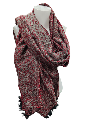 Étole femme rouge élégante et polyvalente - Unik