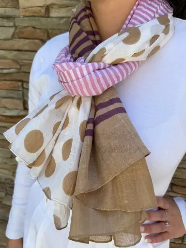 Foulard en coton – Foulard léger et coloré - Unik06